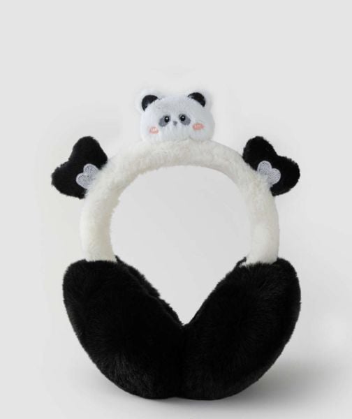 Sevimli Panda Peluş Kulaklık