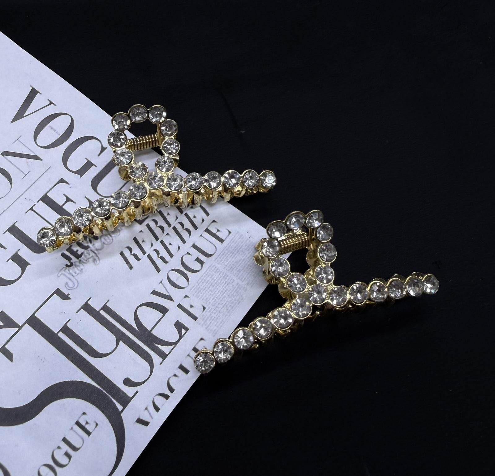 Taş Metal Mandal  Saç Tokası 12 Adet