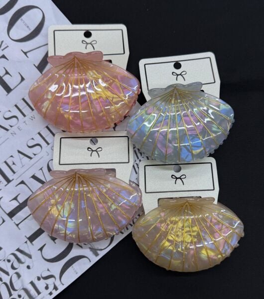 Deniz Kabuğu Şeklinde  Kemik Mandal Toka 12 Adet