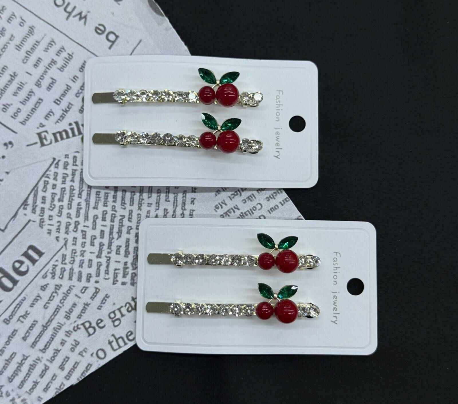 2'li Metal Kirazlı Taşlı Tel Toka