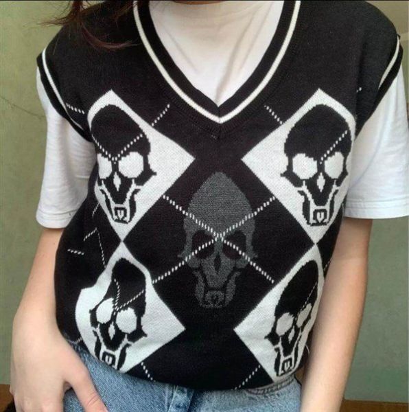 Gothic Kuru Kafa Süveter