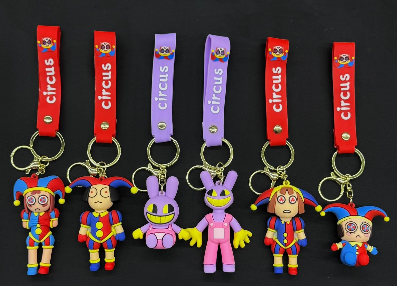 Sevimli Karakterli Silikon Anahtarlık 12 Adet