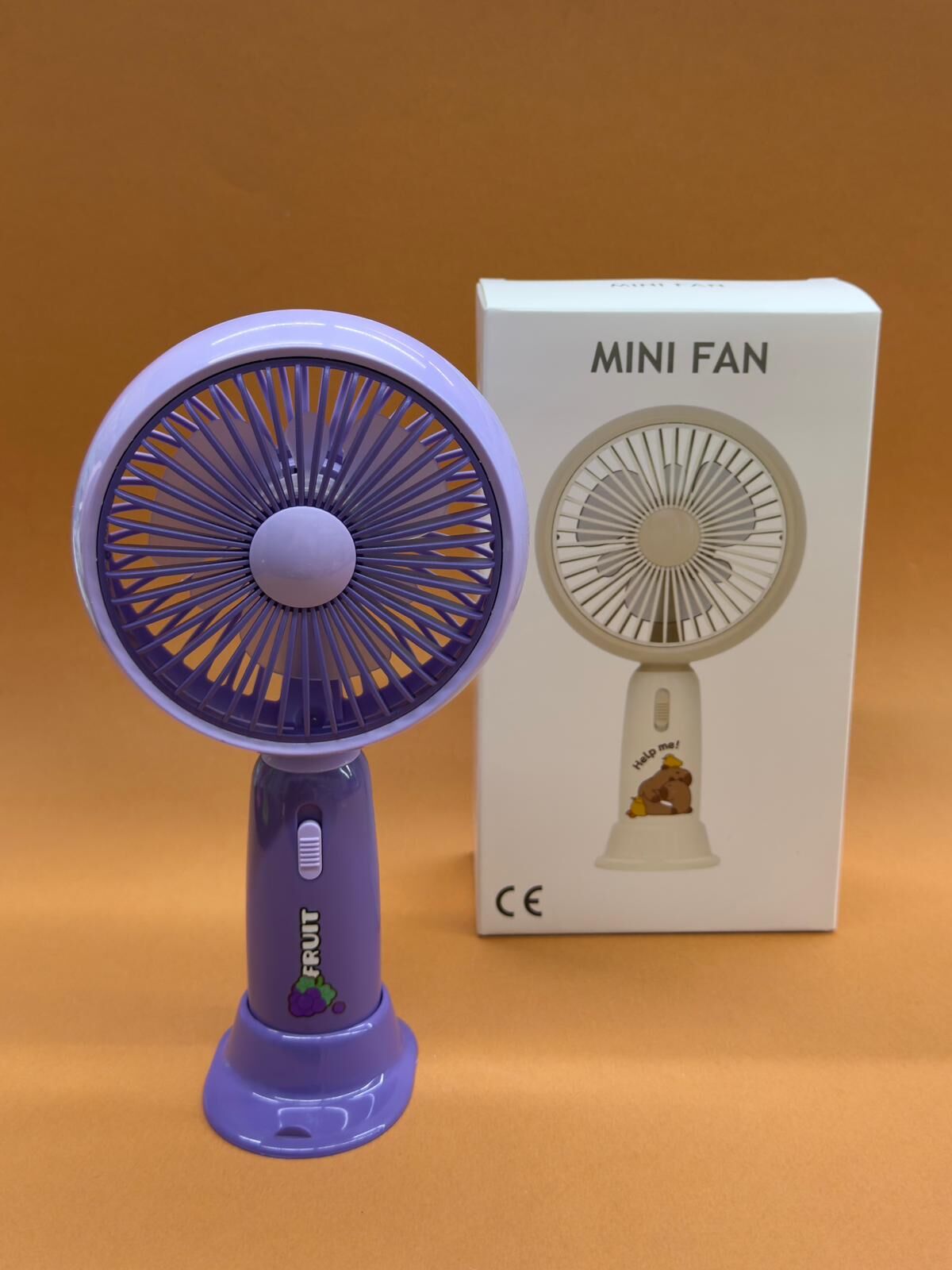 Masaüstü Taşınabilir El Fanı Mor