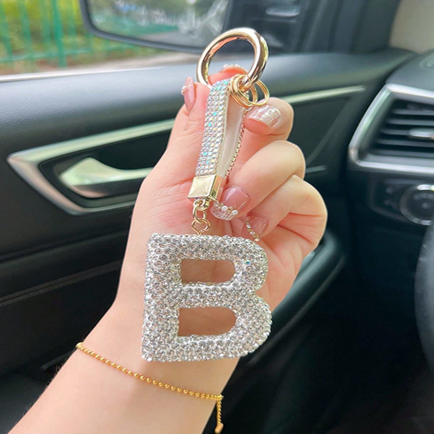 Taşlı Harf Anahtarlık