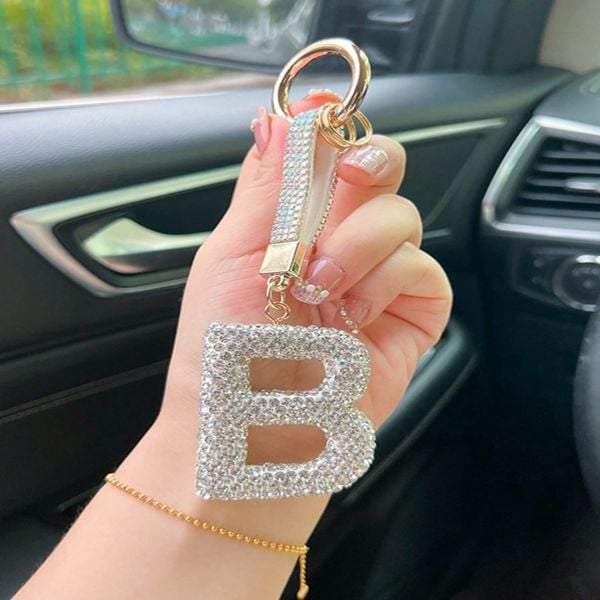 Taşlı Harf Anahtarlık