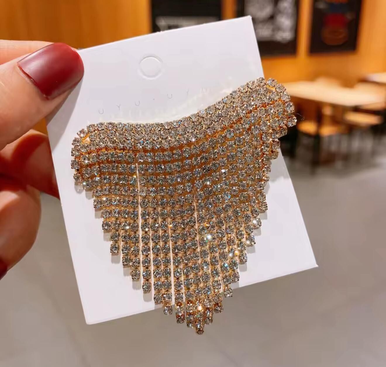 Işıltılı Zincir Taşlı Saç Aksesuarı | Abiye Toka