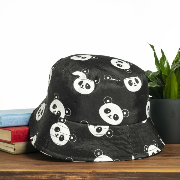 Panda Desenli Balıkçı Şapka