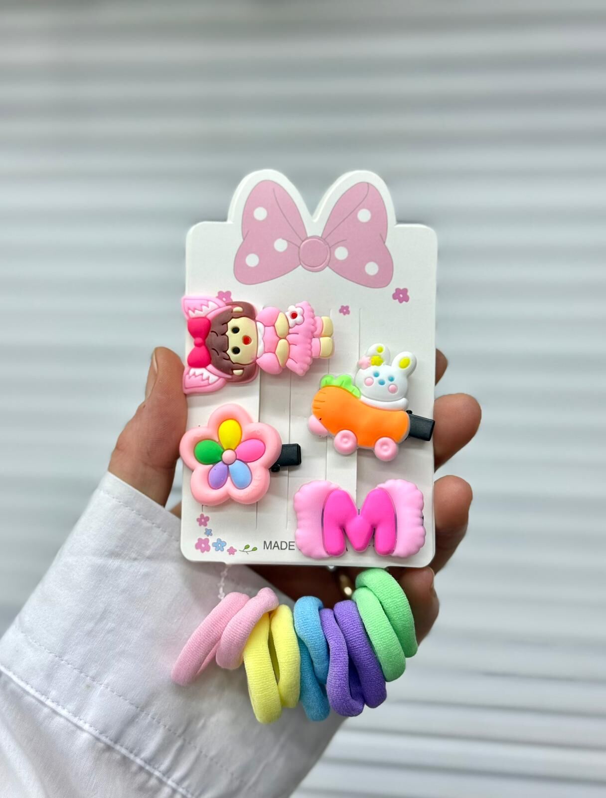 4'lü Klips ve Lastik Çocuk Set Toka