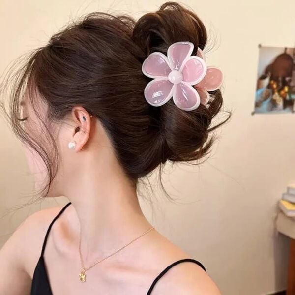 Çiçek Figürlü Mandal Toka-12 Adet