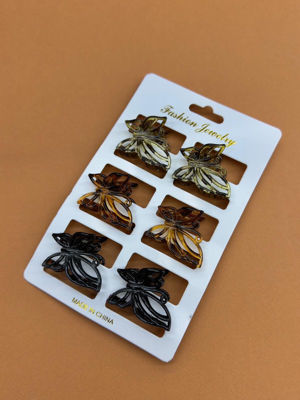 6 lı Kart Kelebek Toka- 12 Kart