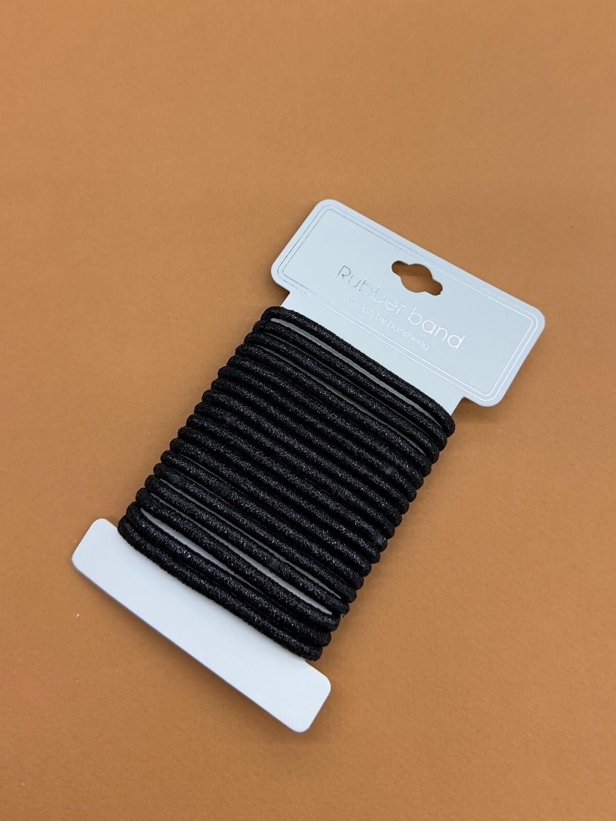 Simli Siyah Lastik Toka- 12 Kart