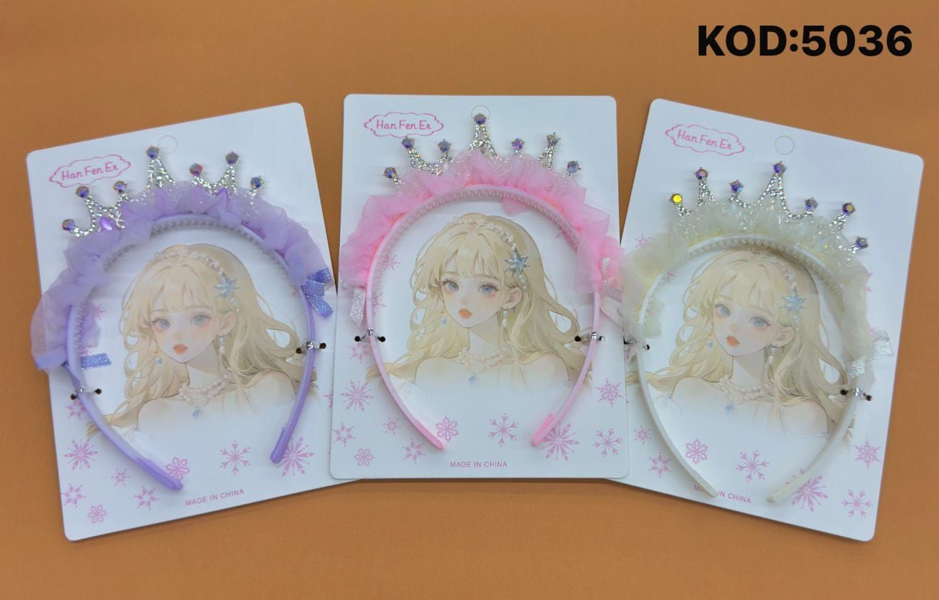 Prenses Çocuk Taçı 12 Adet