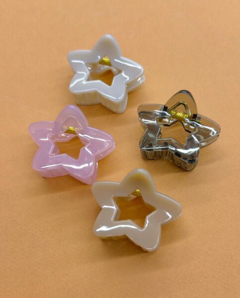 Yıldız Şeklinde Kaliteli Lüx Kemik Toka- 12 Adet