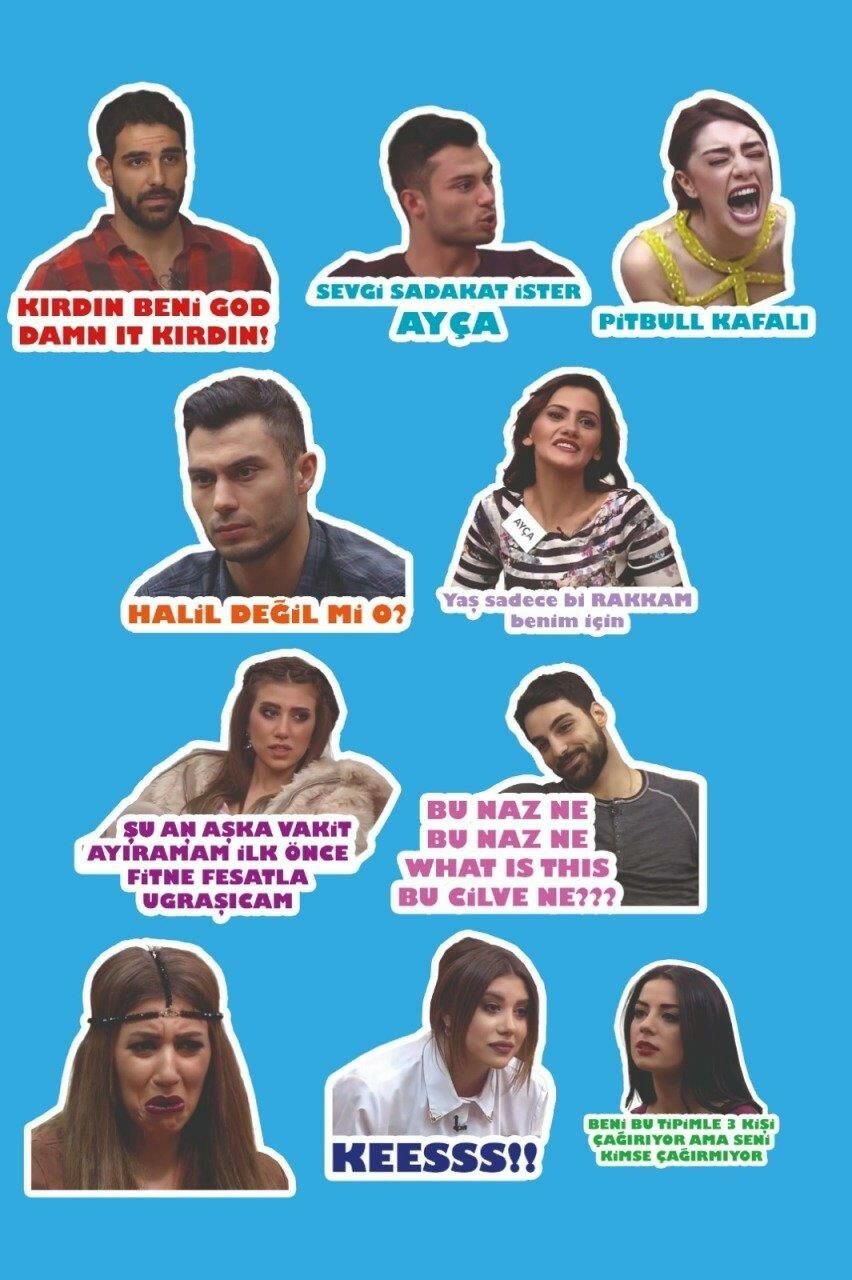 Kısmetse Olur 10'lu Sticker Seti