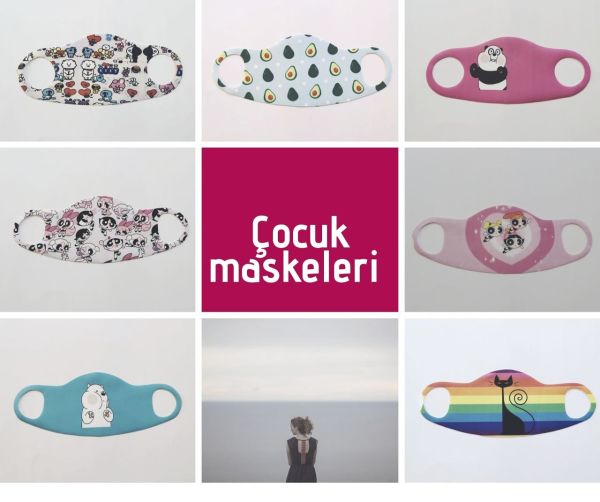 Baskılı Çocuk Maskesi 6