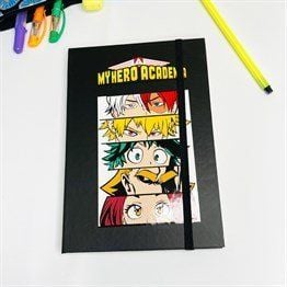 My Hero Academia Tasarımlı Lastikli Defter