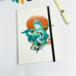 Demo Slayer Dragon Tasarımlı Lastikli Defter