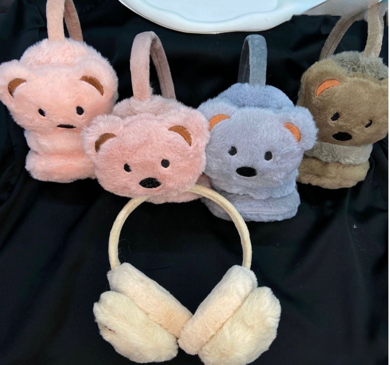 Sevimli Peluş Kulaklık 12 Adet