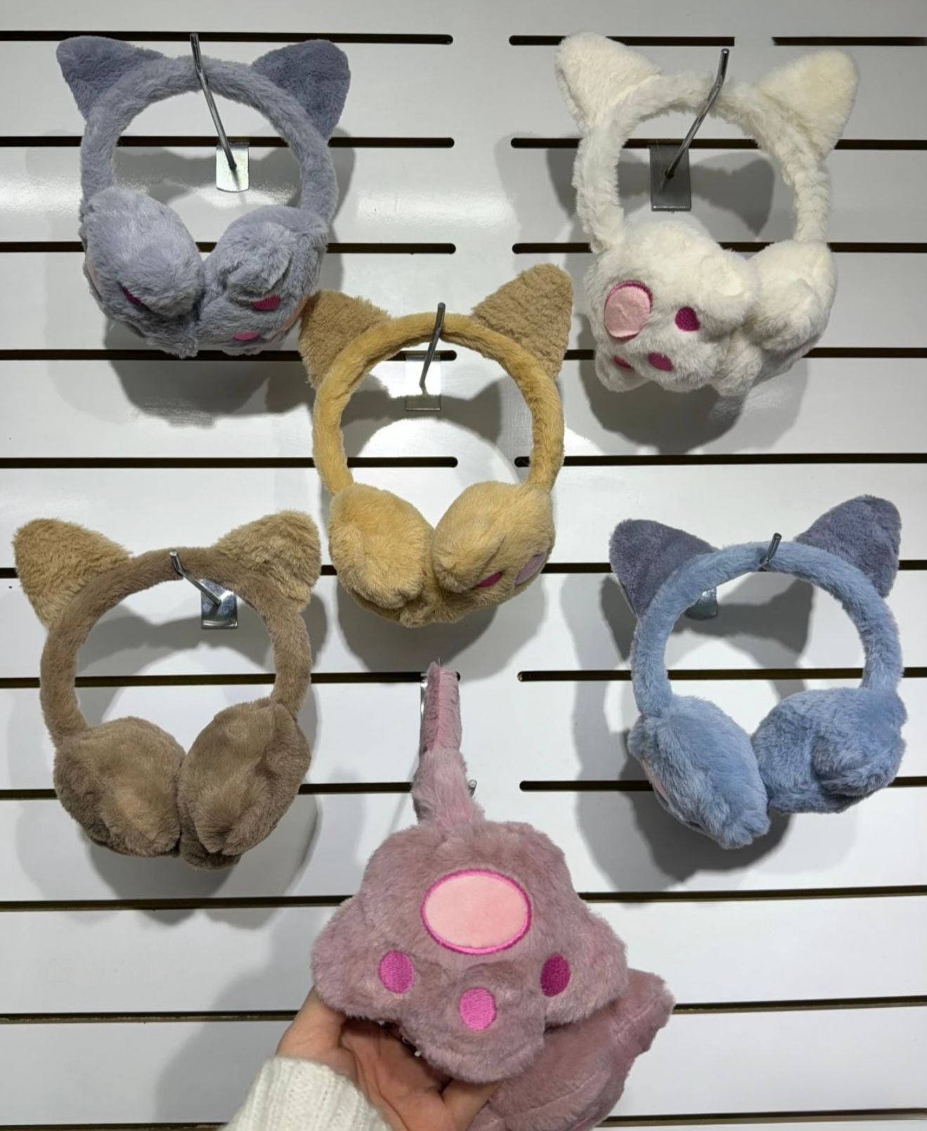 Pati Şekilli Peluş Kulaklık 12 Adet