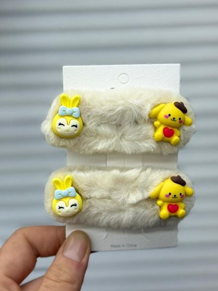 2'li Pelüş Sevimli Karakterli Çıt Çıt Toka