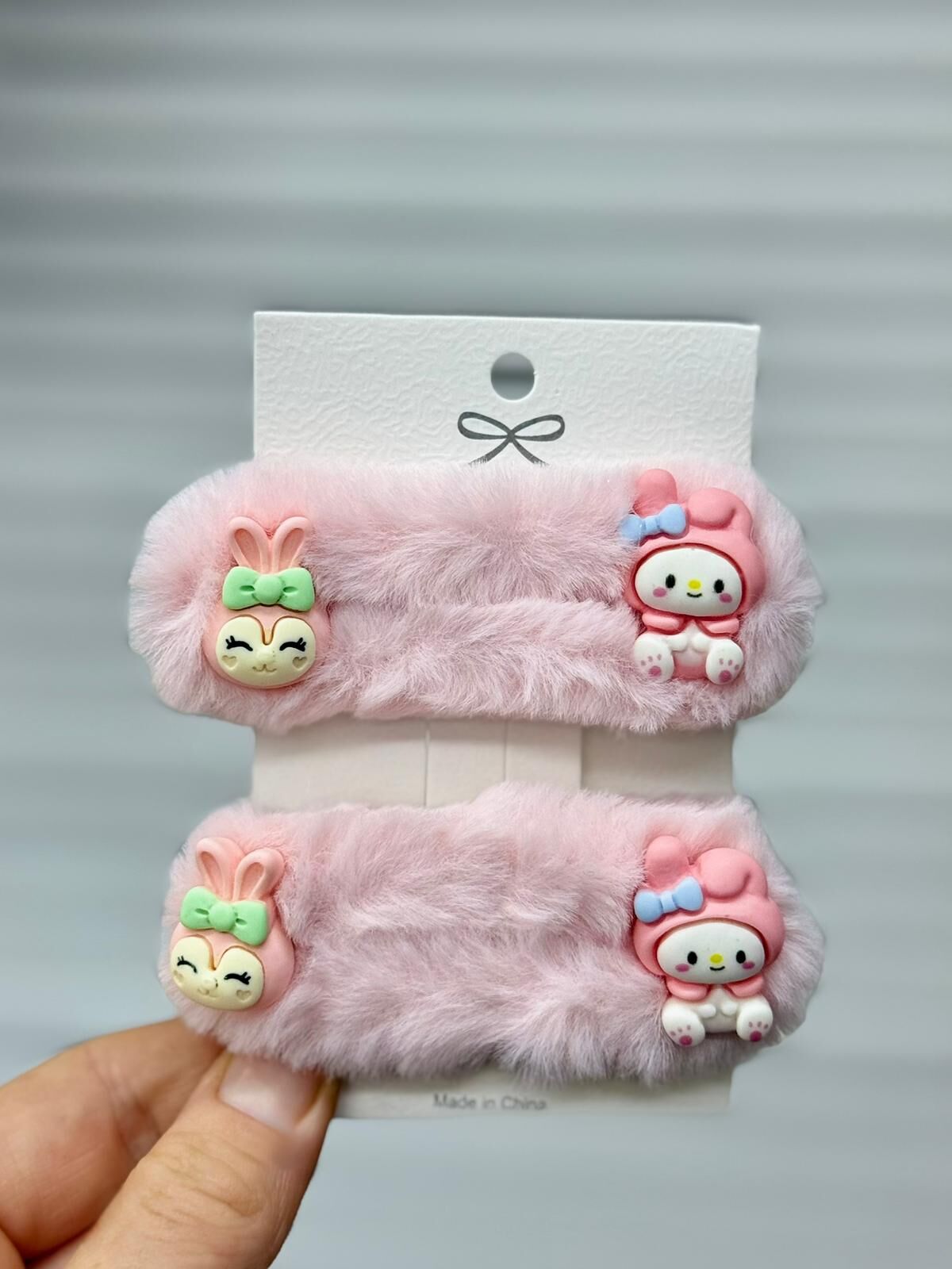 2'li Pelüş Sevimli Karakterli Çıt Çıt Toka