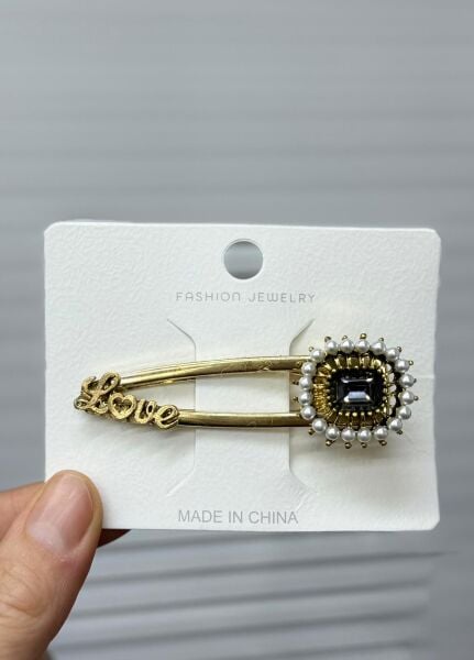 Metal Taşlı  Yan Toka