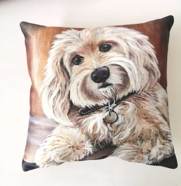 Köpek Baskılı Yastık