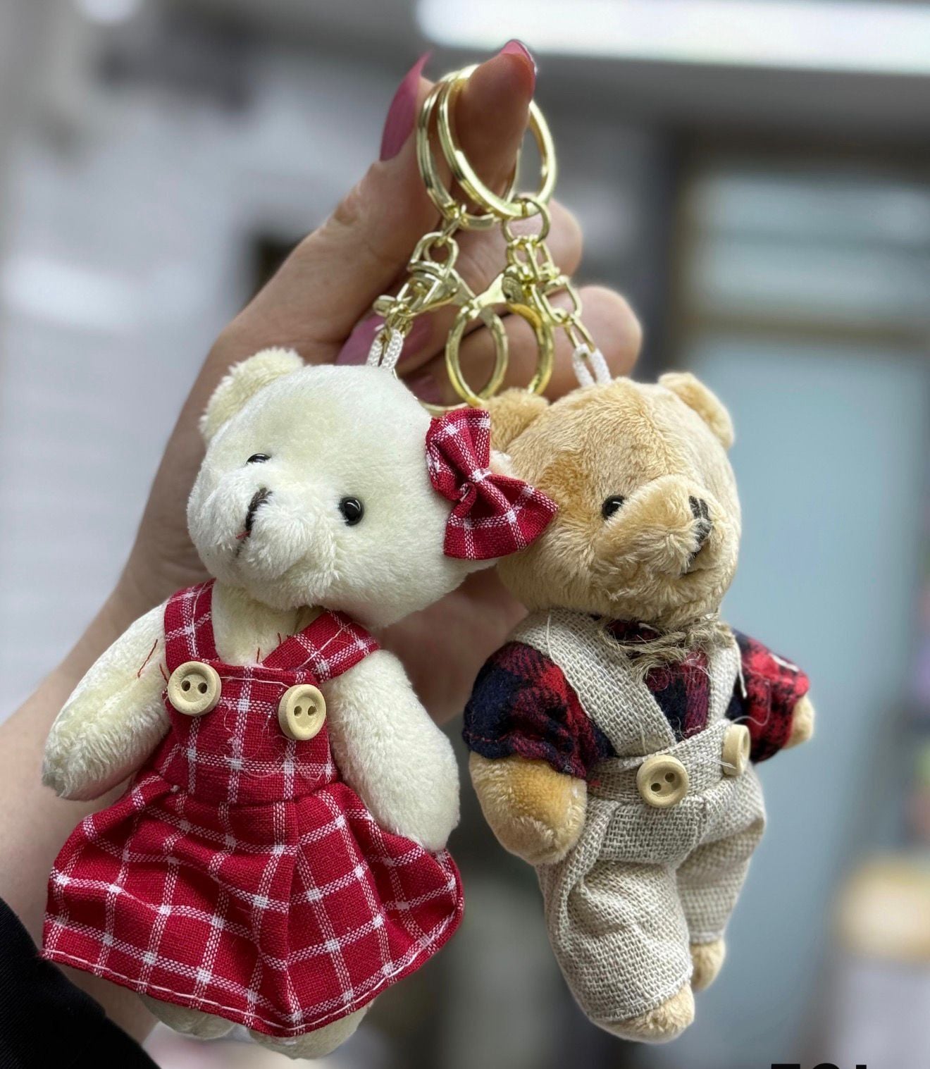 Peluş Ayı Anahtarlık – Yumuşak Çanta Süsü ve Sevimli Aksesuar 12 Adet