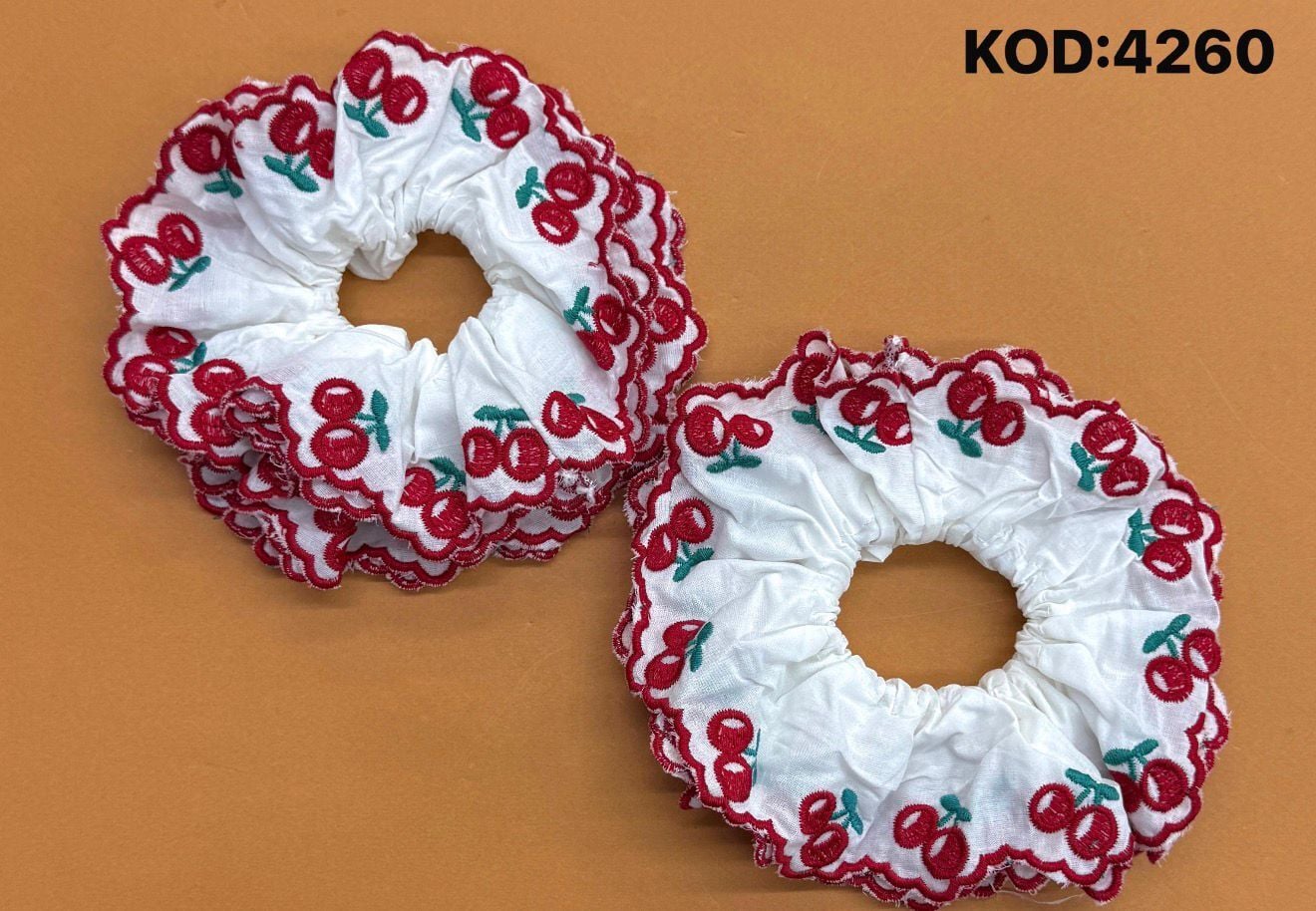 Kiraz Nakışlı Simit Toka 12 Adet