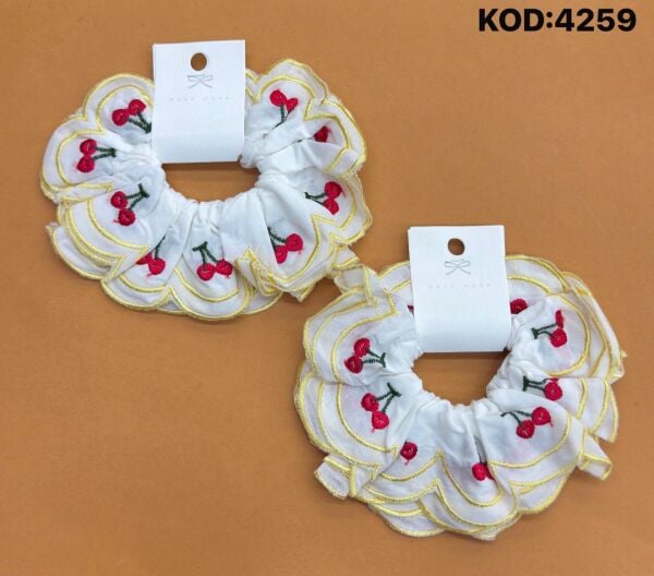 Kiraz Nakışlı Simit Toka 12 Adet