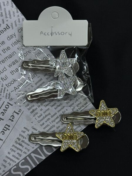 2'li Yıldızlı Metal Toka 10 Adet