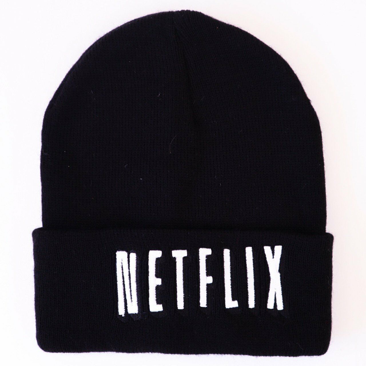 Netflix Nakışlı Siyah Bere