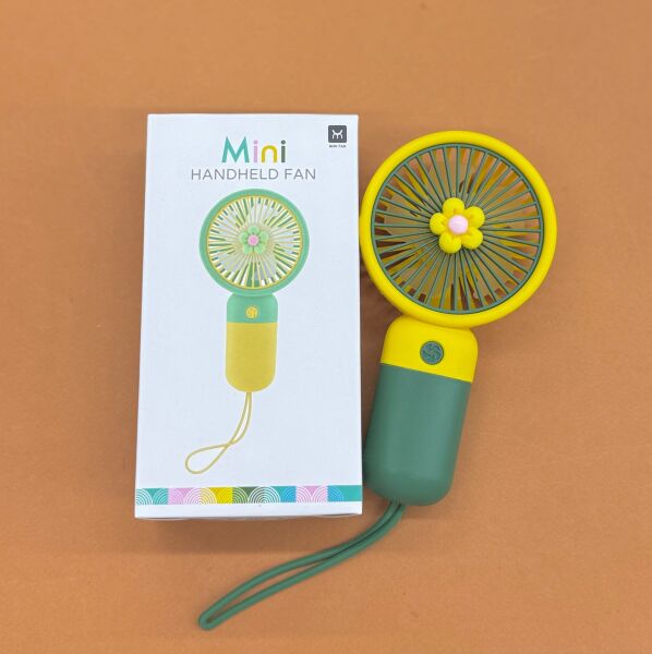 Çicek Desenli Mini Fan