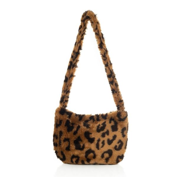 Leopar Desenli Muyoso Peluş Çanta