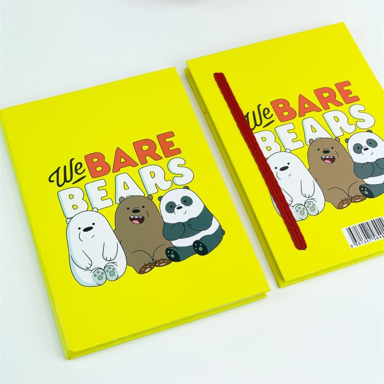We Bare Bears Tasarımlı Lastikli Defter