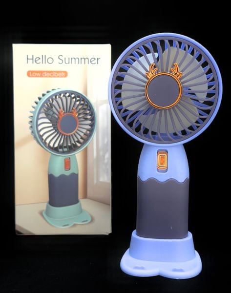 Mini Fan Masaüstü Taşınabilir Telefon Stantlı El Fan