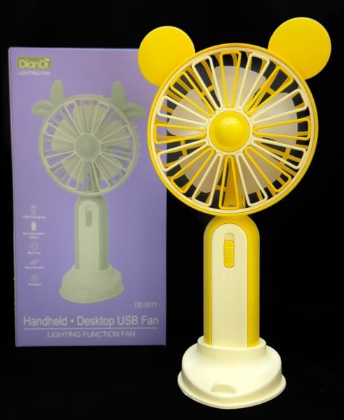 Mini Fan Masaüstü Taşınabilir Telefon Stantlı El Fan