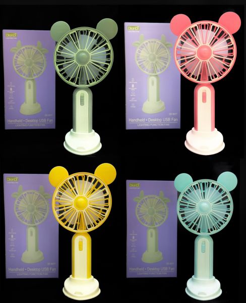 Mini Fan Masaüstü Taşınabilir Telefon Stantlı El Fan