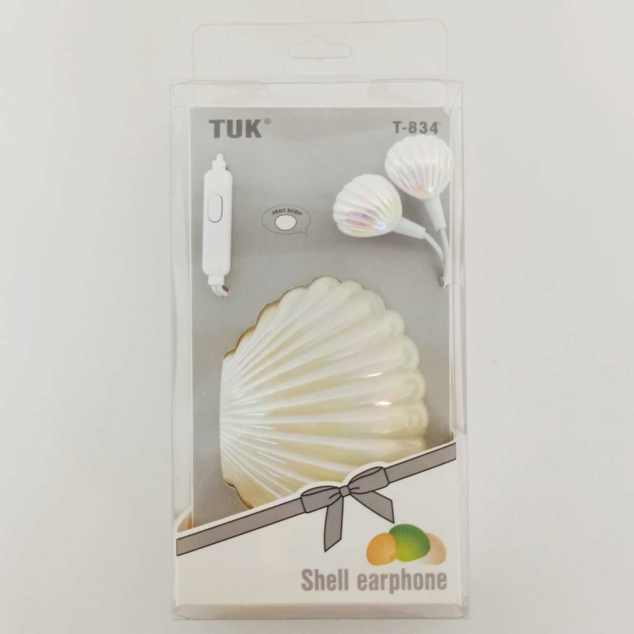 Beyaz Deniz Kabuğu Kulaklık