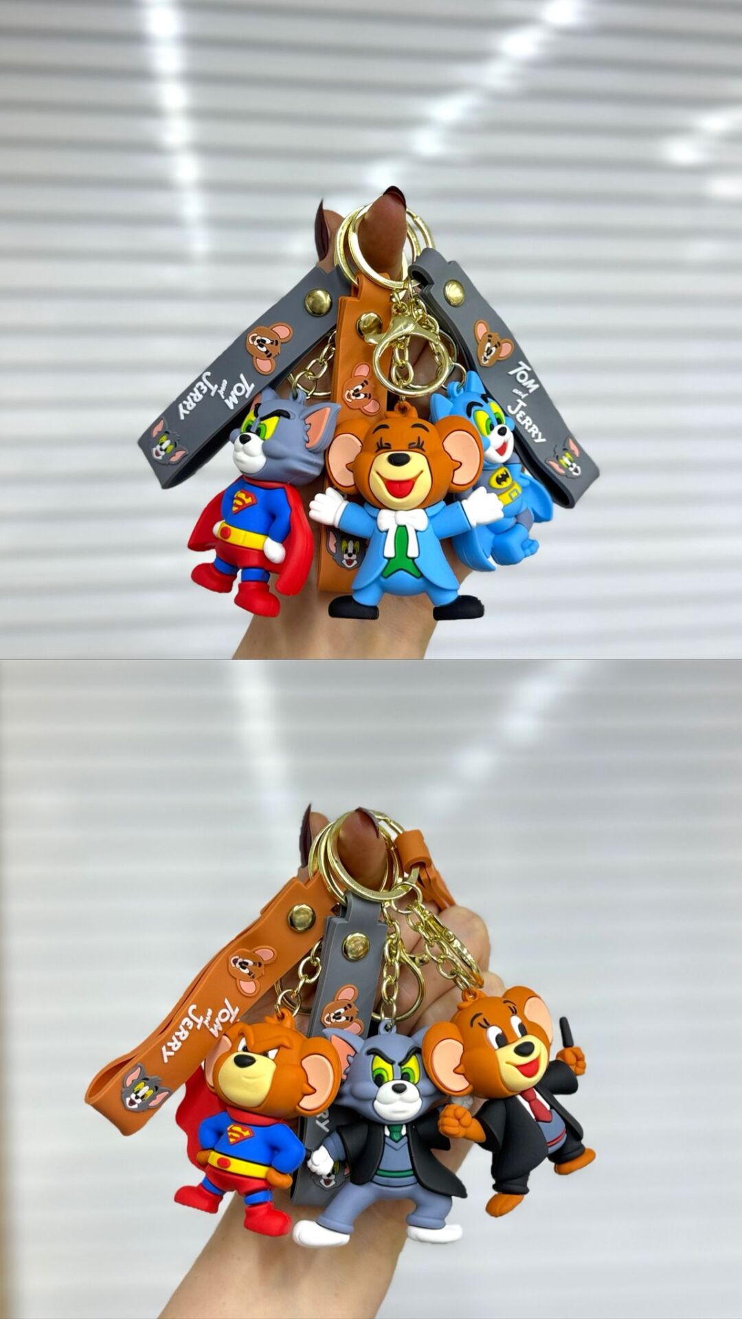 Sevimli Karakterler Silikon Anahtarlık 12 Adet