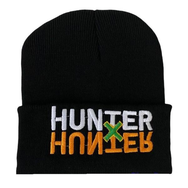 Hunter Nakışlı Siyah Bere