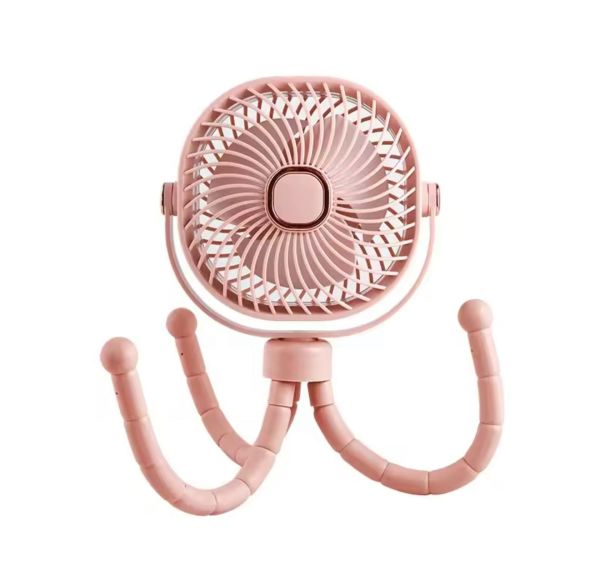 Örümcek Model Masaüstü Taşınabilir El Fanı Pembe