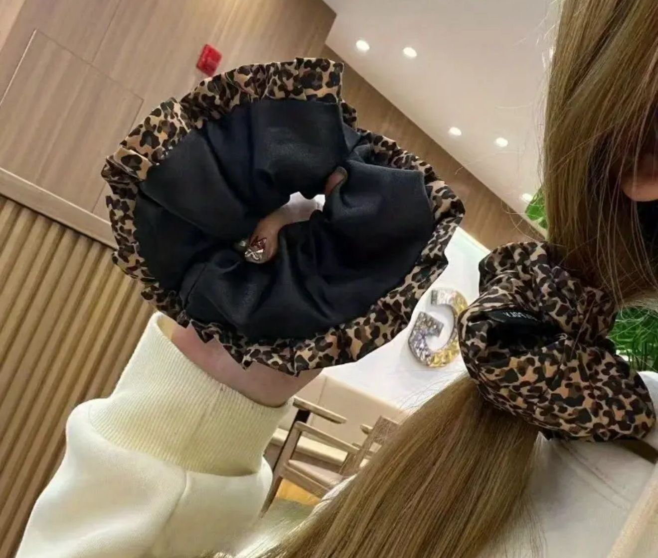 Büyük Leopar Desenli Simit Toka 12 Adet