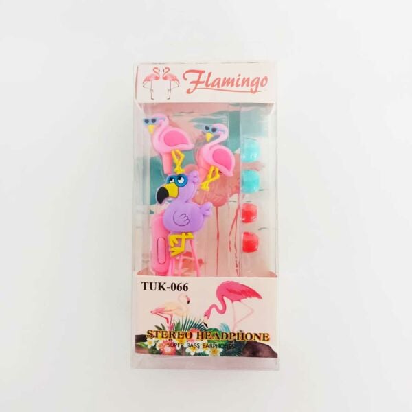 Mor Flamingo Kafalı Kulaklık