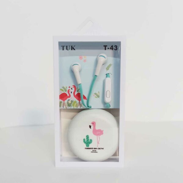 Mavi Flamingo Kafalı Kulaklık