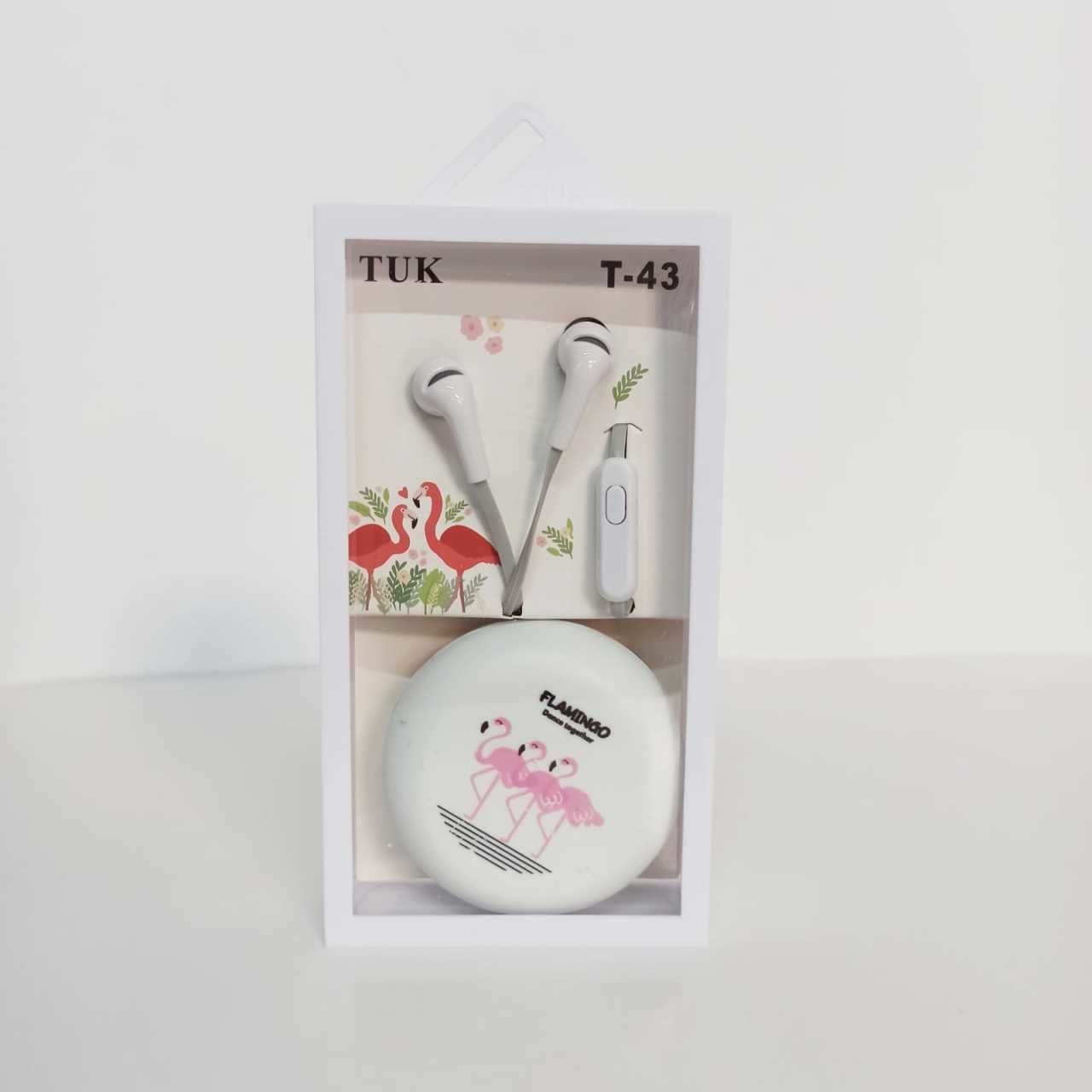 Beyaz Flamingo Kafalı Kulaklık
