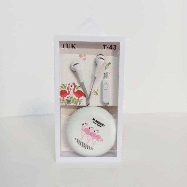 Beyaz Flamingo Kafalı Kulaklık
