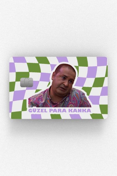 Kolpaçino Güzel Para Kanka Kredi Kartı Kaplama Stickeri Papara, Tosla, Kredi Kartı Için Uyumlu