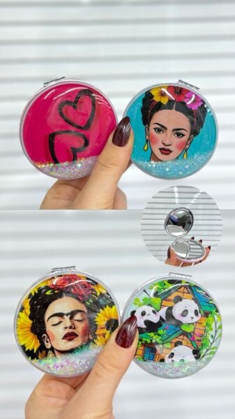 Sulu İçi sim Detaylı Ayna 12 Adet Sulu Ayna